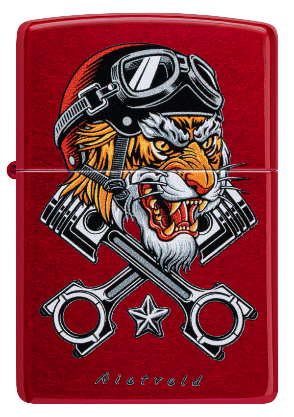 Zippo 46934 vžigalnik Biker Tiger by Rietveld