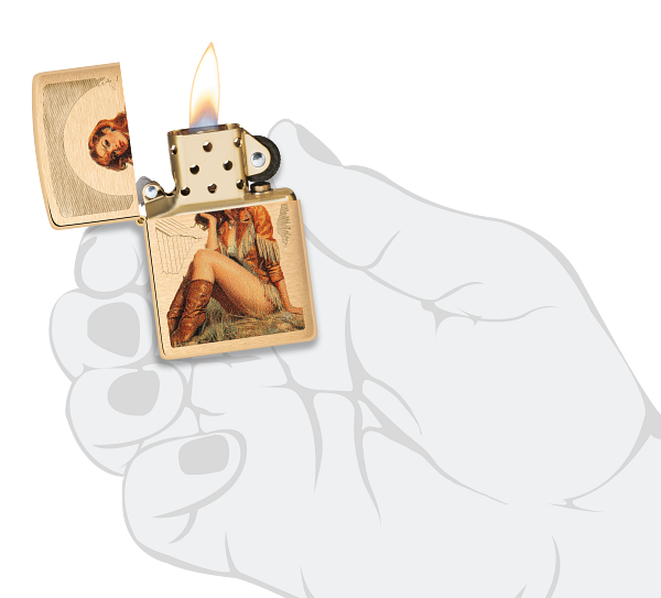 Zippo 46962 vžigalnik Pin-Up Western Cowgirl
