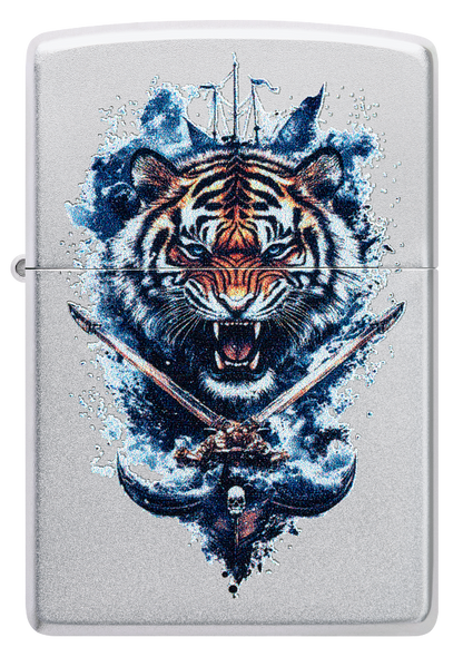 Zippo 60.007.639 vžigalnik Fierce Tiger & Crossing Swords