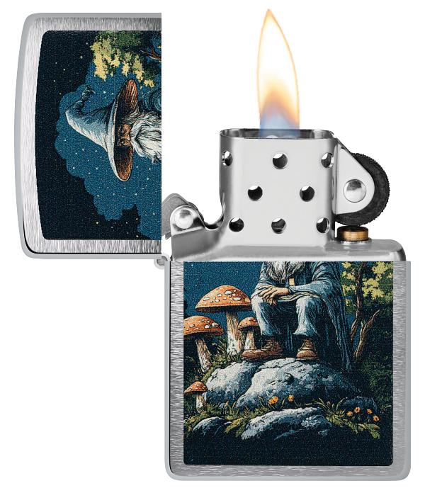 Zippo 60.007.669 vžigalnik Wizard & Mushrooms