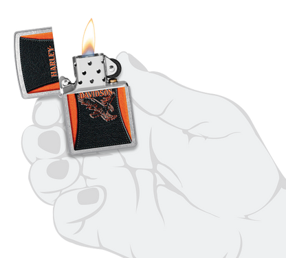 Zippo vžigalnik 47097 Harley-Davidson® Leather Eagle