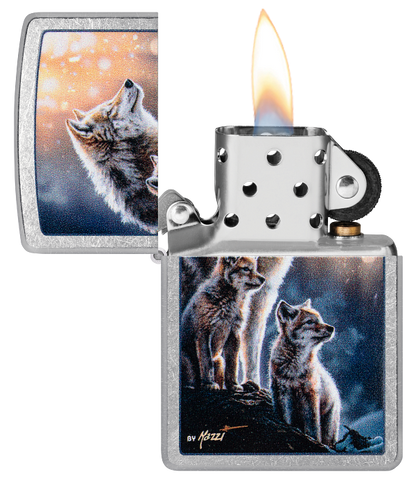 Zippo 47106 vžigalnik Wolf Pack by Mazzi