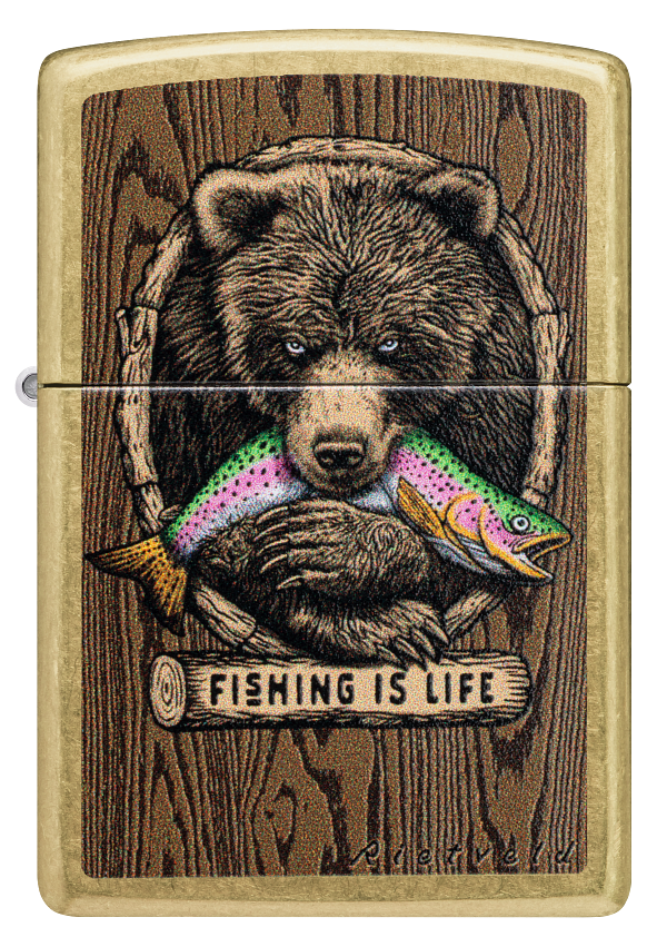 Zippo 47111 vžigalnik Bear & Fishing by Rietveld