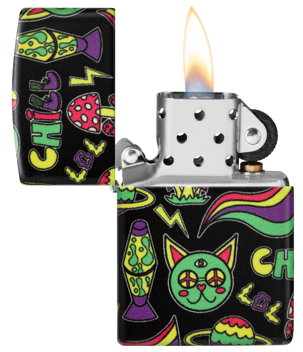 Zippo 47114 vžigalnik Psychedelic Sticker Chill Design