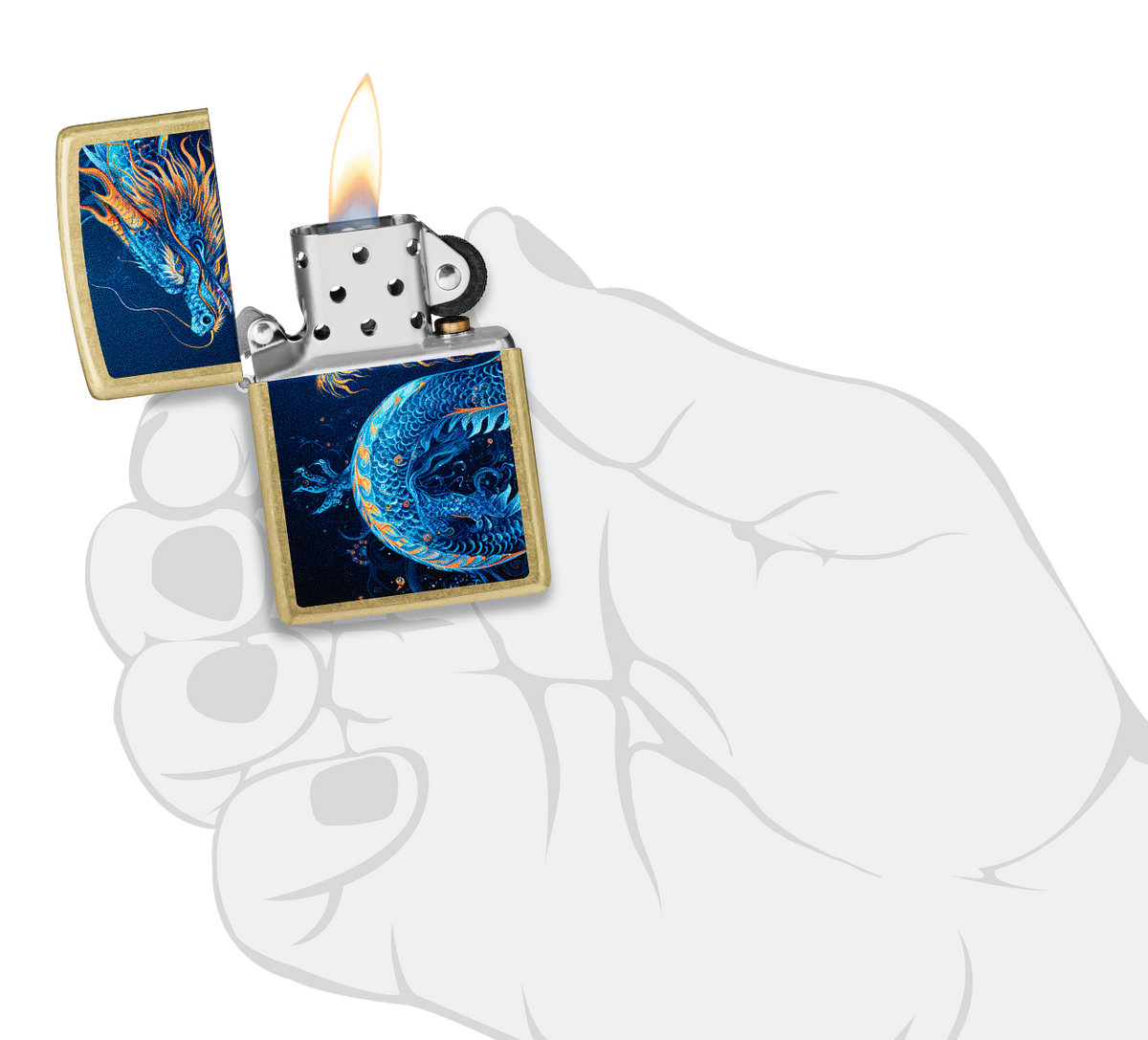 Zippo 47178 vžigalnik Blue Dragon