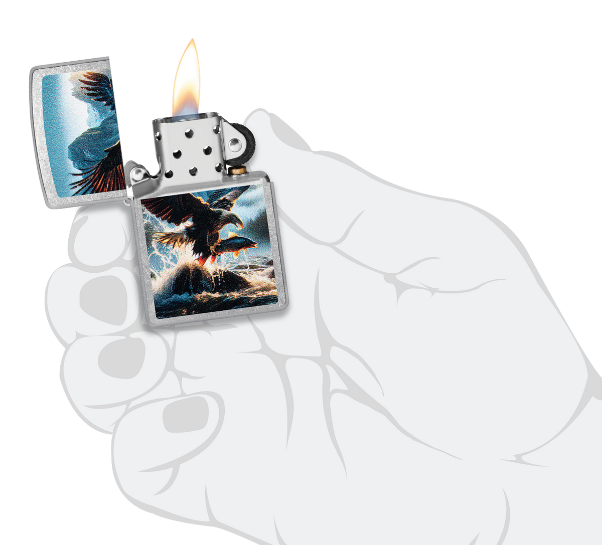Zippo 47188 vžigalnik Eagle and Fish