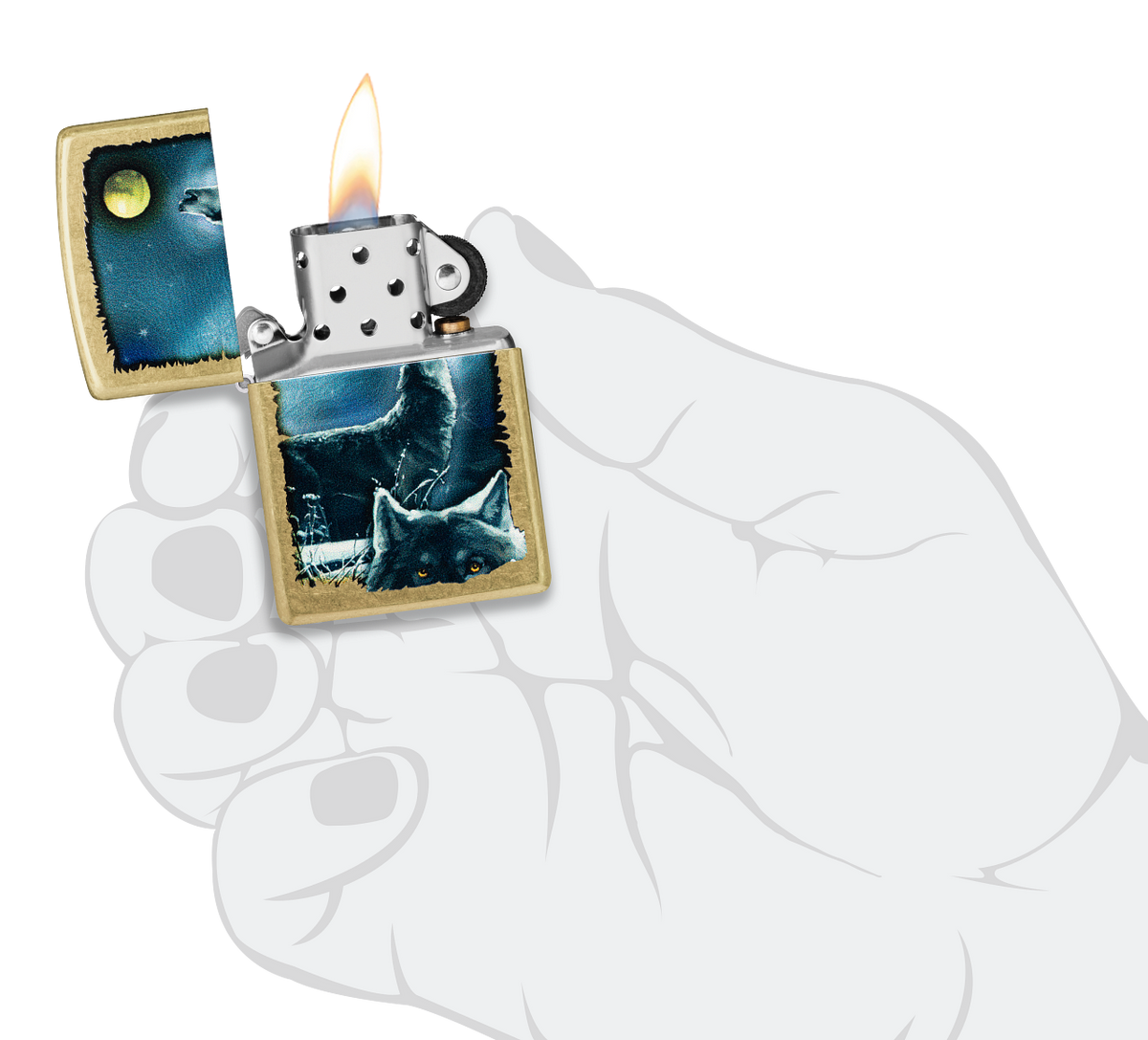 Zippo 47189 vžigalnik Howling Wolf