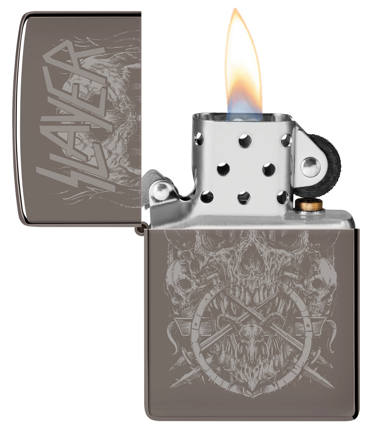 Zippo 47205 vžigalnik Slayer, Skull Logo