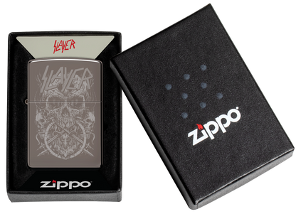 Zippo 47205 vžigalnik Slayer, Skull Logo
