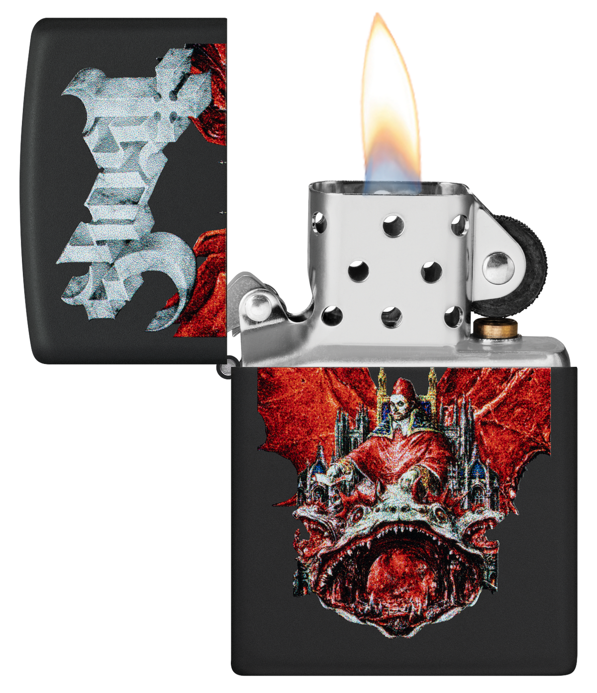 Zippo 47233 vžigalnik Ghost, Black Matte