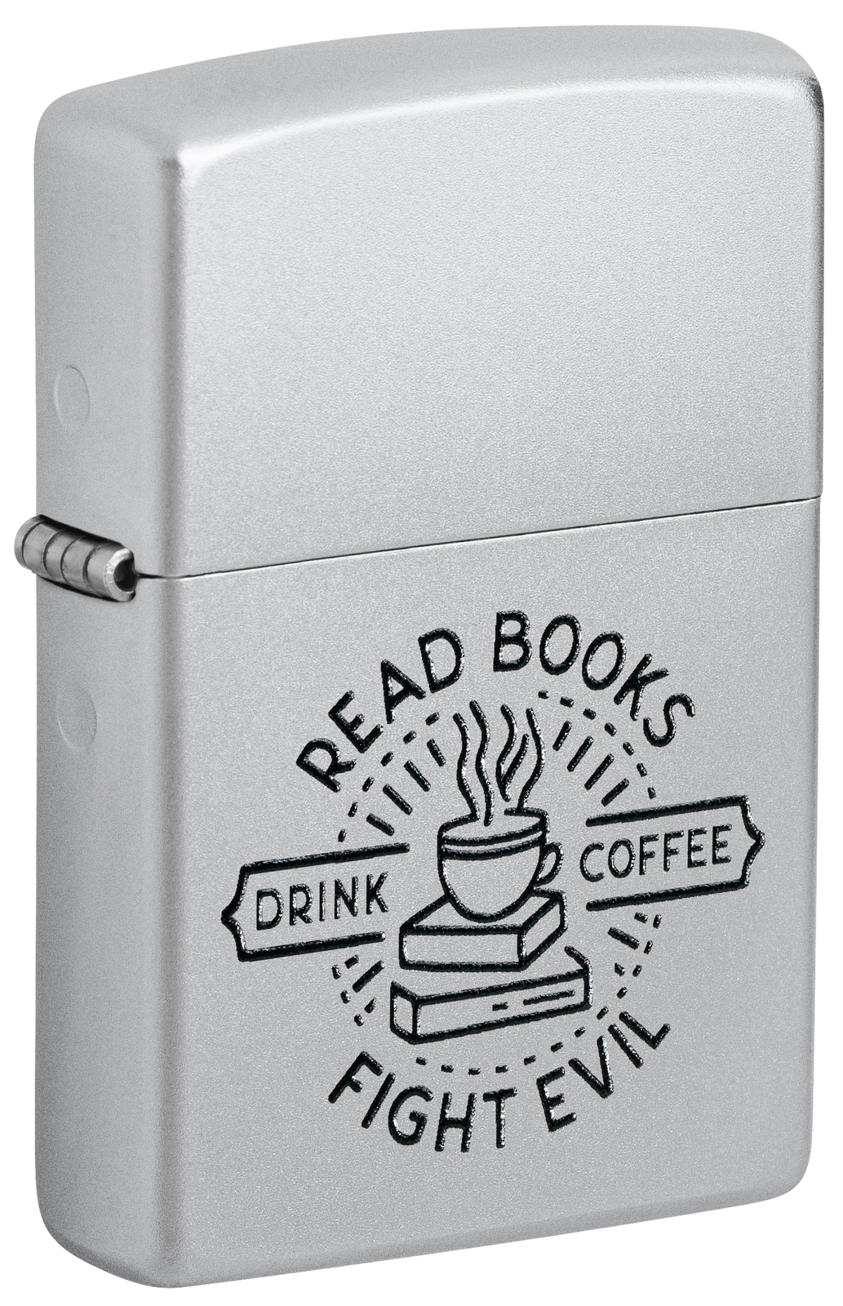 Zippo 47459 vžigalnik Read Books, Satin Chrome