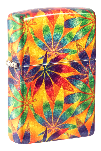 Zippo vžigalnik 48776 Cannabis Tumbled Brass