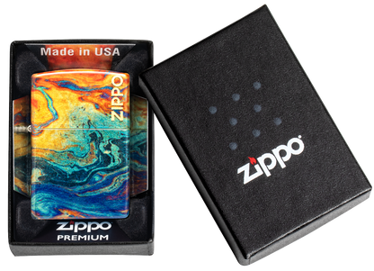 Zippo vžigalnik 48778 Colorful Tumbled Brass