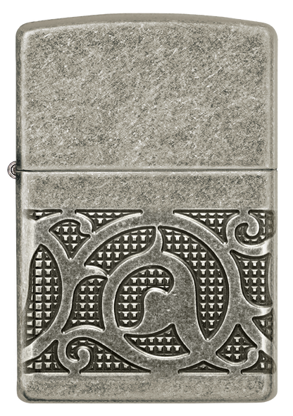 Zippo vžigalnik 49290 Pattern Armor Antique Silver