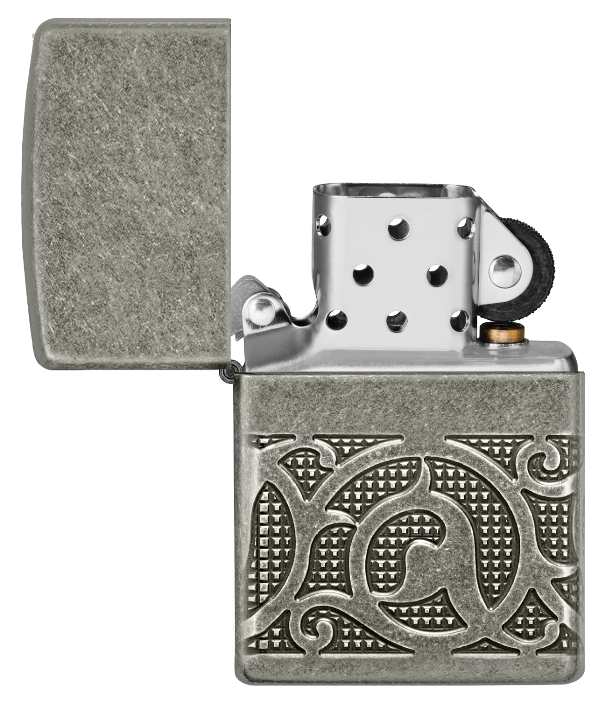 Zippo vžigalnik 49290 Pattern Armor Antique Silver