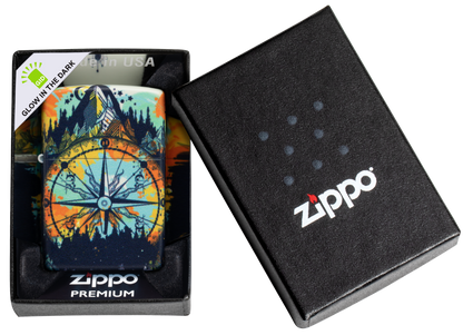 Zippo vžigalnik 49805 Nature Compass, Glow in the Dark