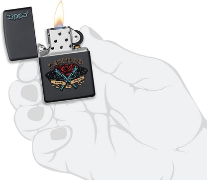 Zippo 48093 vžigalnik Tattoo Pistols & Rose