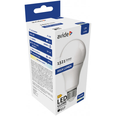 Žarnica LED SMD 13W E27 6400K 1521lm A60