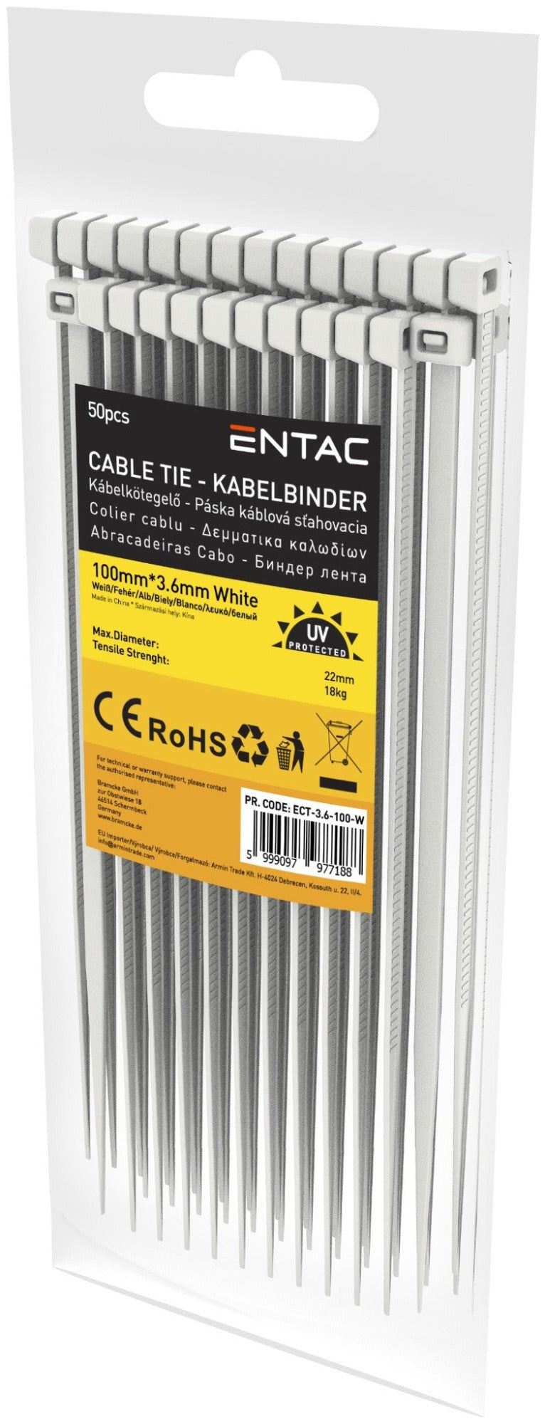 Entac 977188 Vezice 3,6 x 100 mm