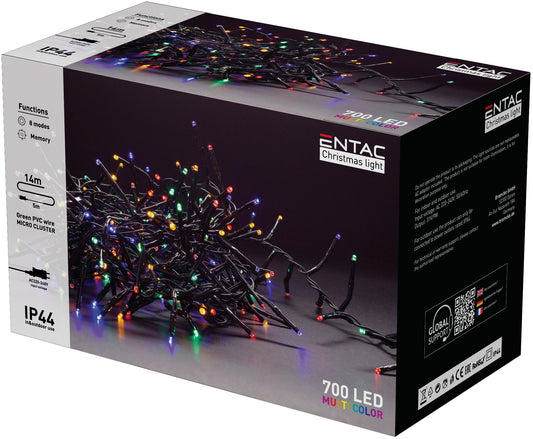 Entac 979106 Novoletne lučke - večbarvna vrv 700 LED 14 m