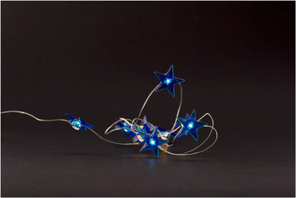 Entac 984827 Novoletne lučke - modre zvezde 10 LED 1,3 m 2xAA