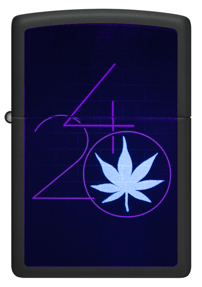 Zippo vžigalnik 60.006.904 Cannabis 420 Black Light