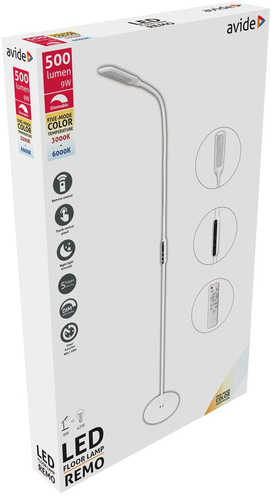 Svetilka talna LED Remo RC 9W  bela ABLFL-9W-REMO-W-DE