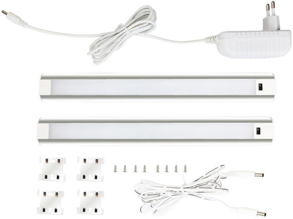Svetilka Cabinet 9W LED SMD 4000K 900lm IP44 2X600x40x9mm Sensor ABLSCAB-60NW-BL2