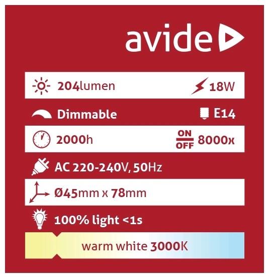 Žarnica halogen Classic MINI 18W E27 2000h AHMG27WW-18W