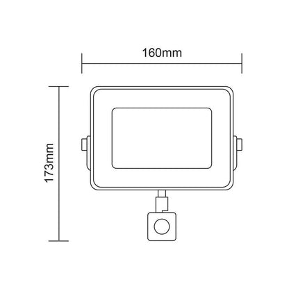 Reflektor ASAL0336 Slim LED 30W 6500K 2700lm s senzorjem