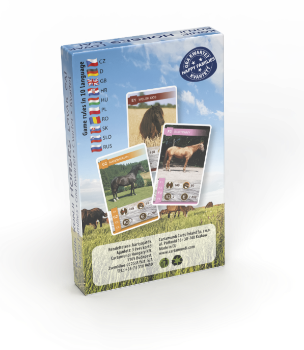 Igra s kartami 10035085 Animal Trumps 3v1: Konji