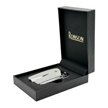 Ronson 100001  Vžigalnik plinski Premier Vareflame srebrn