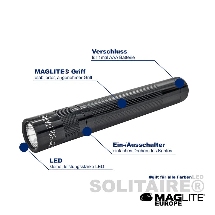 Maglite svetilka LED J3A392L Solitaire 1xAAA, Zelena