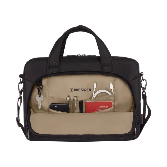 Poslovna torba Wenger 653496 Altair za laptop 14", tablico 25cm, Črna