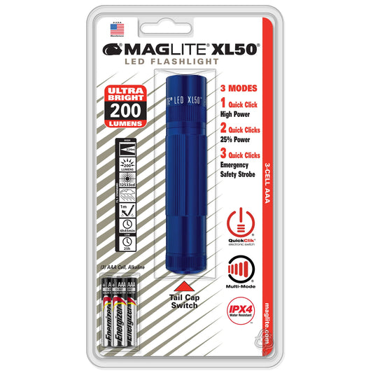 Maglite XL50-S3SX7 svetilka XL50 3AAA LED Spectrum modra