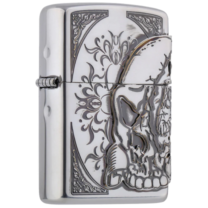Zippo vžigalnik ZA-3-71A Big Skull Antique SV