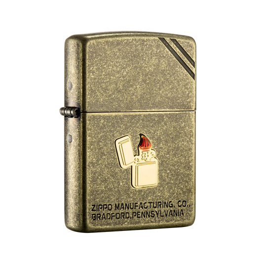 Zippo vžigalnik ZA-3-90A Antique Stone BS Emblem