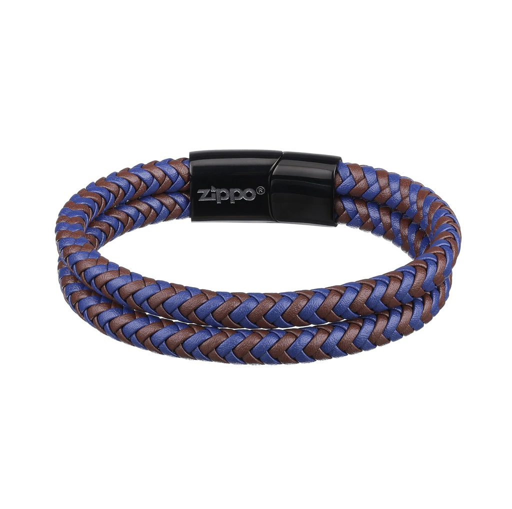 Zippo 2007163 Zapestnica Braided Leather 22 cm