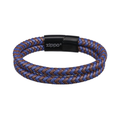 Zippo 2007163 Zapestnica Braided Leather 22 cm