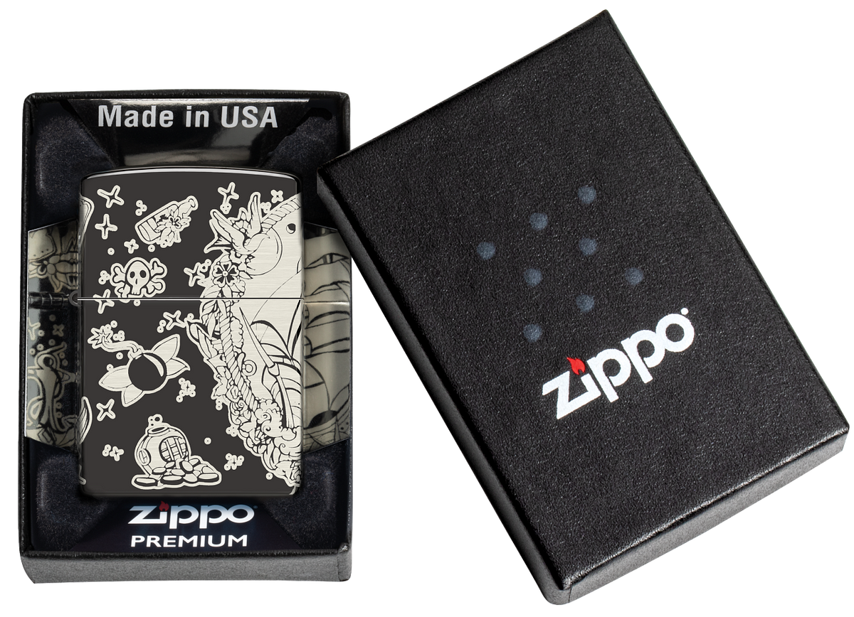 Zippo vžigalnik 48398 Tattoo Pirates