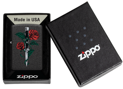 Zippo vžigalnik 49778 Rose Dagger Tattoo