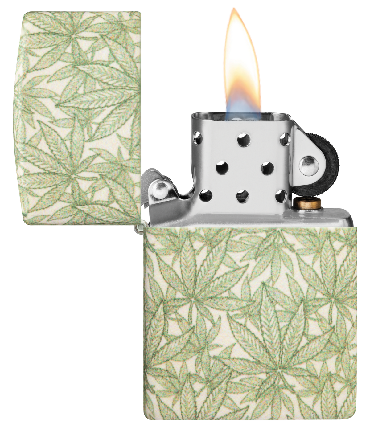 Zippo vžigalnik 49804 Green Cannabis