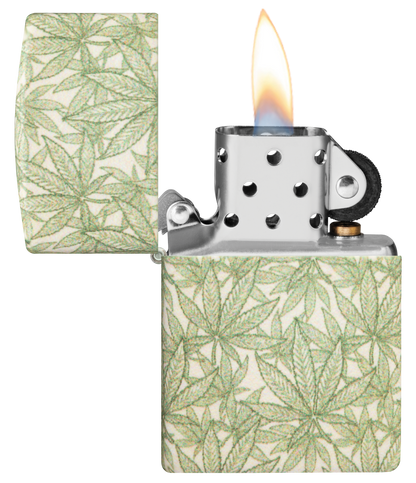 Zippo vžigalnik 49804 Green Cannabis