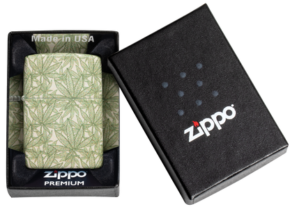 Zippo vžigalnik 49804 Green Cannabis