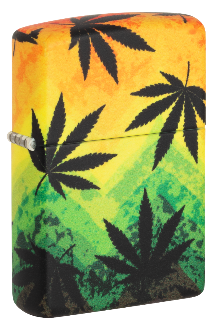 Zippo vžigalnik 49806 Rasta Cannabis