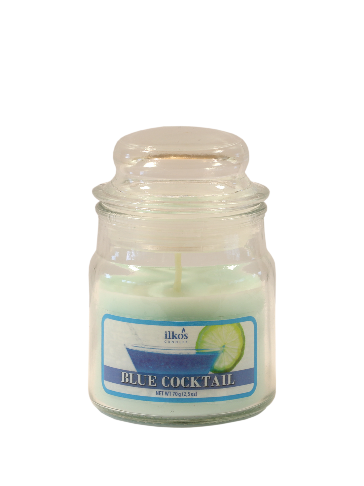 Ilkos 550856/3 Sveča mini - Blue Cocktail