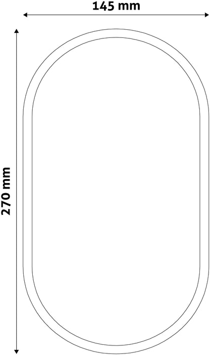 Avide 915302 Zunanja svetilka (Triton-O) Oval 20W 4000K 1700 lm IP65