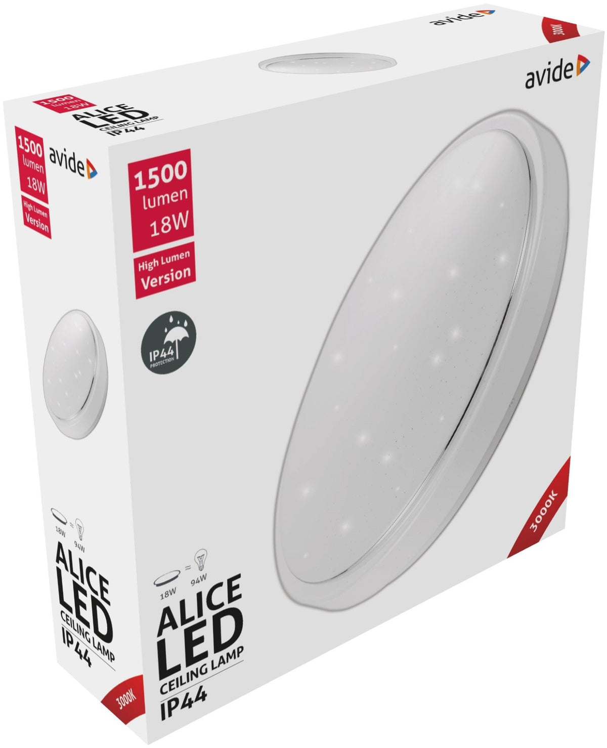 Avide 924205 Stropna svetilka Alice LED 18W WW 1500 lm