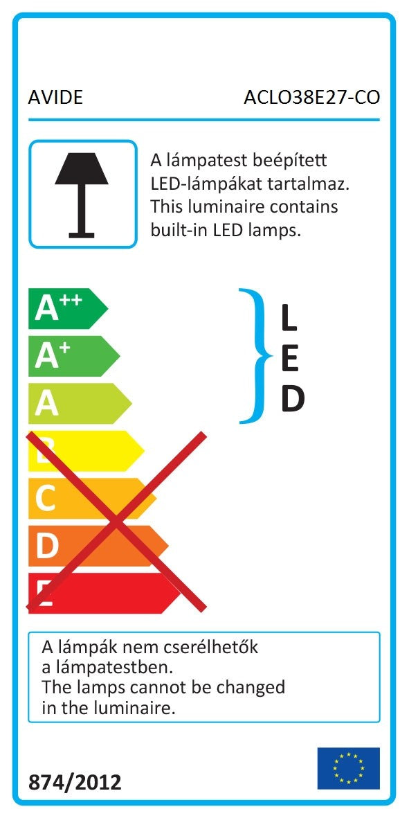 Avide 929187 Stropna svetilka LED Cordelia  2xE27