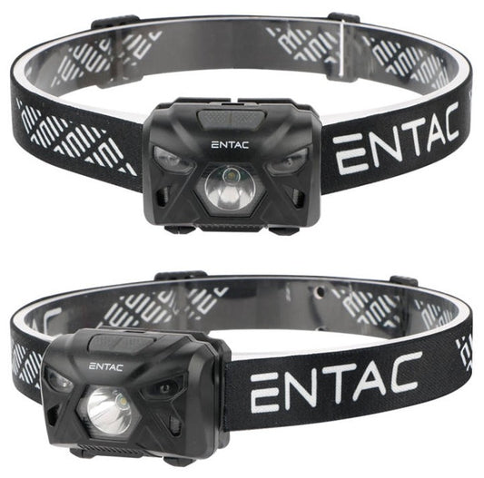Entac 988160 Polnilna naglavna svetilka, črna